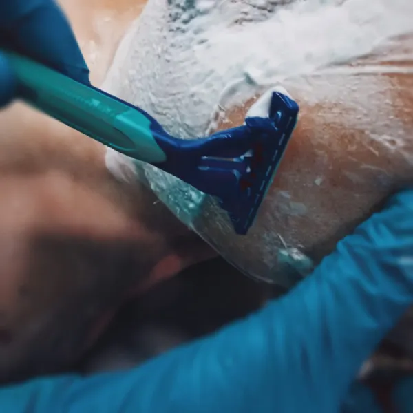 fotografía afeitado - tanatoextética